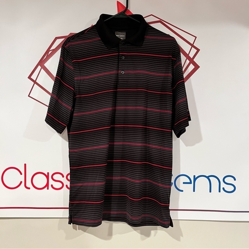 Men's Greg Norman for Tasso Elba Brand Play Dry Golf Polo Size M